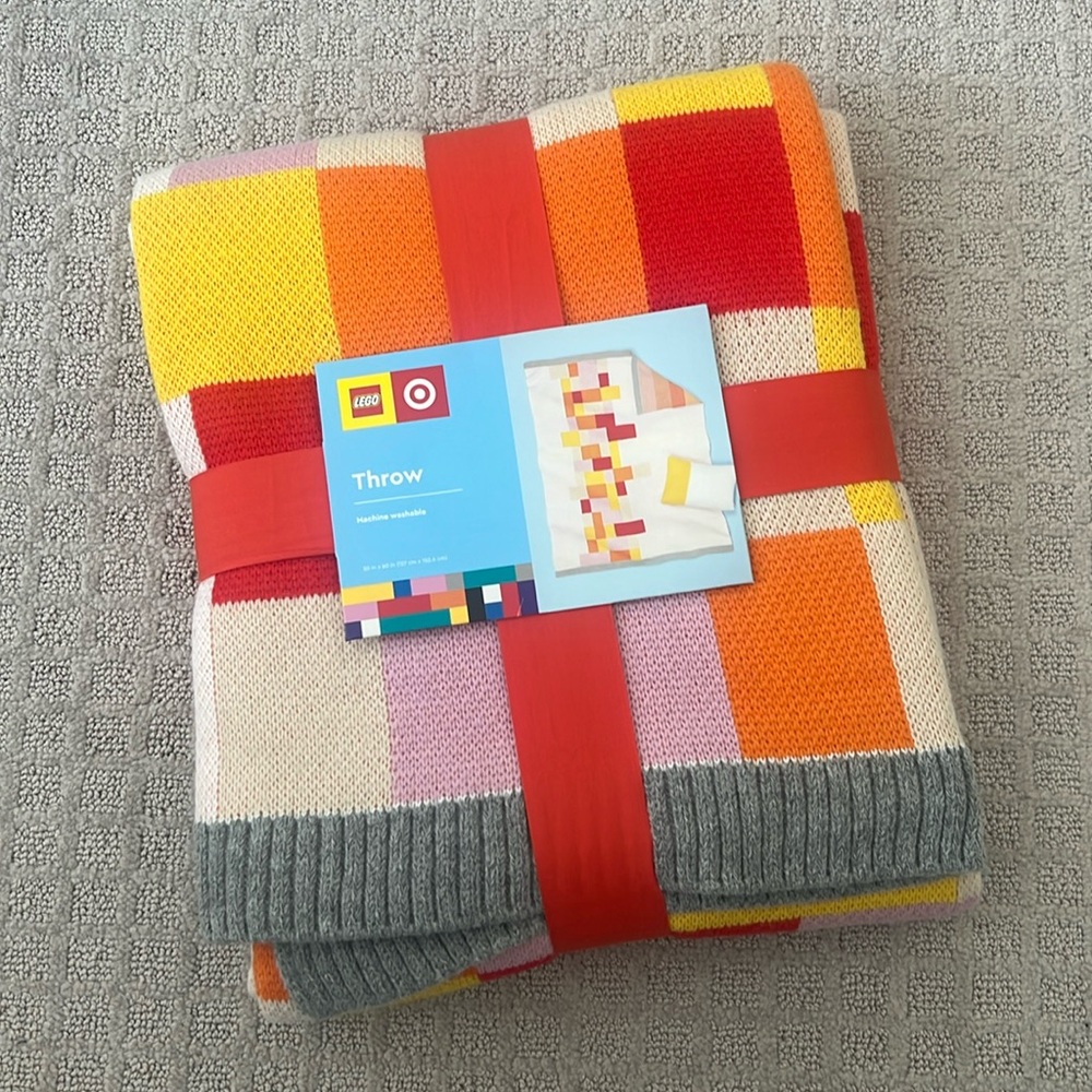 Target x LEGO Colorful Throw Blanket